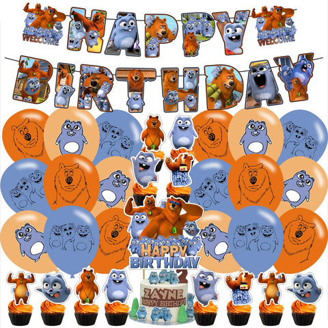 Grizzy and the Lemmings birthday party supplies, including cake topper, cupcake toppers, Banner, Latex Balloons,It is very suitable for Grizzy and the Lemmings Themed birthday party supplies. Grizzy and the Lemmings birthday party supplies, including cake topper, cupcake toppers, Banner, Latex Balloons,It is very suitable for Grizzy and the Lemmings Themed birthday party supplies.