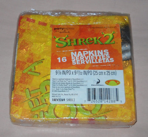 Hallmark Shrek 2 Party Beverage Napkins - Donkey Hallmark Shrek 2 Party Beverage Napkins - Donkey
