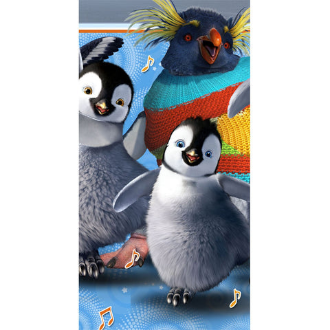 Happy Feet Party Printed Plastic Tablecover (1 ct) Happy Feet Party Printed Plastic Tablecover (1 ct)