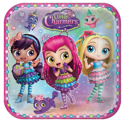 Little Charmers 9" Dinner Lunch Plates 8 Pack Birthday Party Supplies Little Charmers 9" Dinner Lunch Plates 8 Pack Birthday Party Supplies