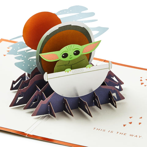 Hallmark Star Wars Pop Up Birthday or Congratulations Card (Baby Yoda) May The 4th, Signature Paper Wonder 3D Card Hallmark Star Wars Pop Up Birthday or Congratulations Card (Baby Yoda) May The 4th, Signature Paper Wonder 3D Card