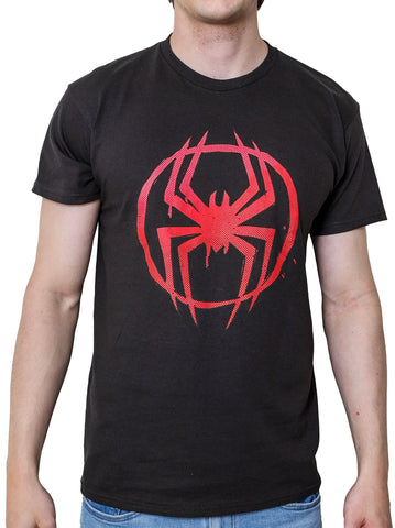 Marvel Spider-Man Miles Morales Icon Logo Spiderverse Adult T-Shirt(LG, Black) Marvel Spider-Man Miles Morales Icon Logo Spiderverse Adult T-Shirt(LG, Black)