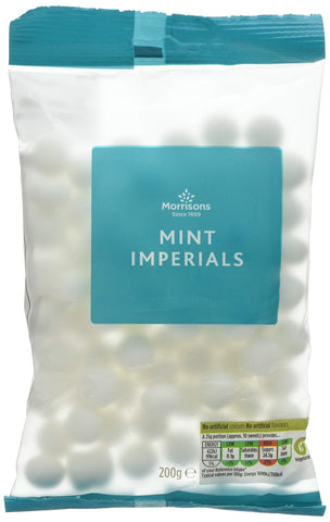 Morrisons Mint Imperials, 200 g, Pack of 16 Morrisons Mint Imperials, 200 g, Pack of 16