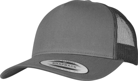 FLEXFIT Trucker Cap, Classic Trucker Hat, Baseball Trucker Cap with 5-Panel and Mesh Back, Adjustable Baseball Hat with Plastic Closure, Headwear, Unisex, Colour: Charcoal, Size: One Size FLEXFIT Trucker Cap, Classic Trucker Hat, Baseball Trucker Cap with 5-Panel and Mesh Back, Adjustable Baseball Hat with Plastic Closure, Headwear, Unisex, Colour: Charcoal, Size: One Size