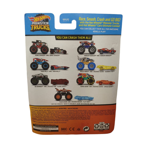 Hot Wheels Monster Trucks 1:64 Scale Twin Mill, Includes Hot Wheels Die Cast Car Hot Wheels Monster Trucks 1:64 Scale Twin Mill, Includes Hot Wheels Die Cast Car