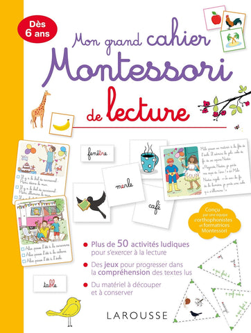 Mon grand cahier Montessori de lecture Mon grand cahier Montessori de lecture