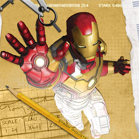 Iron Man Party Supplies - Iron Man Beverage Napkins - 16 Count Iron Man Party Supplies - Iron Man Beverage Napkins - 16 Count