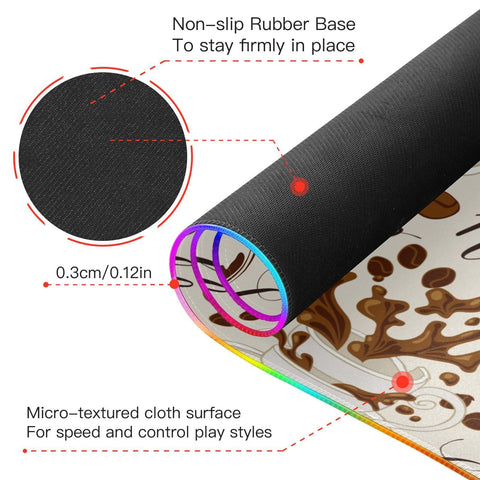 Coffee House Wireless Charging Mouse Pad for Mobile Phone Extra Large Gaming Mousepad with 13 Lighting Modes Mouse Mat for Gaming MacBook PC Laptop Desk Home Office Coffee House Wireless Charging Mouse Pad for Mobile Phone Extra Large Gaming Mousepad with 13 Lighting Modes Mouse Mat for Gaming MacBook PC Laptop Desk Home Office