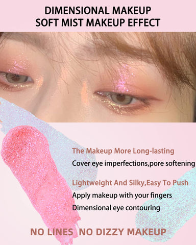 LYSdefeu Glitter Eye Shadow Set - 3Pcs Shimmer Metallic Chameleon Liquid Eyeshadow Kit, Lightweight Water Texture, Quick Drying Long Wearing Eyeshadow,Halloween Glitter Eye Makeup for Women Girl LYSdefeu Glitter Eye Shadow Set - 3Pcs Shimmer Metallic Chameleon Liquid Eyeshadow Kit, Lightweight Water Texture, Quick Drying Long Wearing Eyeshadow,Halloween Glitter Eye Makeup for Women Girl