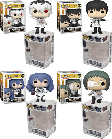 Funko Pop Tokyo Ghoul: re + Protector: Pop! Animation Vinyl Figure (Gift Set Bundled with ToyBop Box Protector Collector Case) (Tokyo Ghoul Set of 4) Funko Pop Tokyo Ghoul: re + Protector: Pop! Animation Vinyl Figure (Gift Set Bundled with ToyBop Box Protector Collector Case) (Tokyo Ghoul Set of 4)