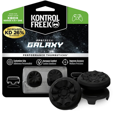 KontrolFreek FPS Freek Galaxy Black for Xbox One and Xbox Series X Controller | 2 Performance Thumbsticks | 1 High-Rise, 1 Mid-Rise | Black (Limited Edition) KontrolFreek FPS Freek Galaxy Black for Xbox One and Xbox Series X Controller | 2 Performance Thumbsticks | 1 High-Rise, 1 Mid-Rise | Black (Limited Edition)