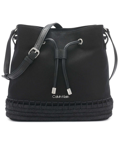 Calvin Klein Gabrianna Novelty Bucket Shoulder Bag, Black Espadrille Calvin Klein Gabrianna Novelty Bucket Shoulder Bag, Black Espadrille