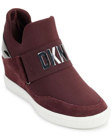 DKNY Women's Everyday Comfortable Cosmos-Wedge Sneaker Heeled Sandal, Bordeaux, 10 DKNY Women's Everyday Comfortable Cosmos-Wedge Sneaker Heeled Sandal, Bordeaux, 10