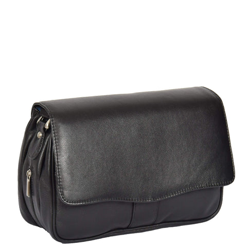 Womens Organiser Shoulder Italian Handbag Ladies Classic Leather Cross Body Bag MIA Black Navy Brown Red Cognac (Black) Womens Organiser Shoulder Italian Handbag Ladies Classic Leather Cross Body Bag MIA Black Navy Brown Red Cognac (Black)