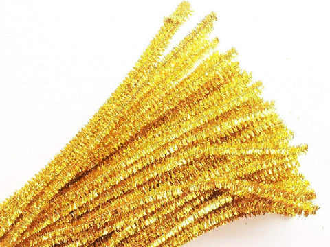100pcs Pipe Cleaners Chenille Stems for DIY Art Supplies Craft Projects 6mmx30cm Christmas Pipe Cleaners Decoration, Glitter Yellow 100pcs Pipe Cleaners Chenille Stems for DIY Art Supplies Craft Projects 6mmx30cm Christmas Pipe Cleaners Decoration, Glitter Yellow