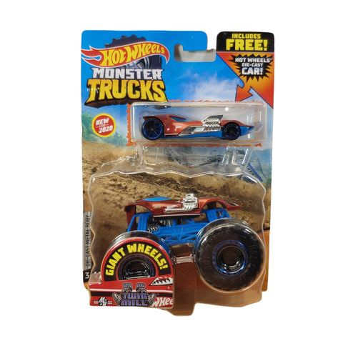 Hot Wheels Monster Trucks 1:64 Scale Twin Mill, Includes Hot Wheels Die Cast Car Hot Wheels Monster Trucks 1:64 Scale Twin Mill, Includes Hot Wheels Die Cast Car