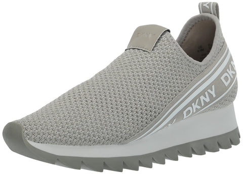 DKNY Women's Alani-Slip On Snea Sneaker, STN Gry/SIL, 8 DKNY Women's Alani-Slip On Snea Sneaker, STN Gry/SIL, 8