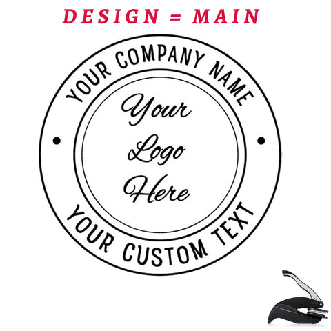 Custom Logo Embosser Seal Stamp Your Own Design Personalized 1 x 5/8"