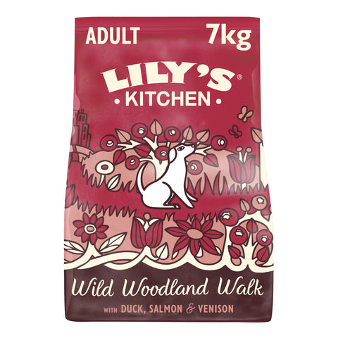 Lily's Kitchen Made with Natural Ingredients Adult Dry Dog Food Duck Salmon & Venison Grain-Free Recipe 7kg Lily's Kitchen Made with Natural Ingredients Adult Dry Dog Food Duck Salmon & Venison Grain-Free Recipe 7kg