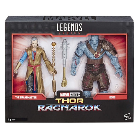 Marvel Legends Series Thor: Ragnarok 6"-Scale Movie-Inspired Grandmaster & Korg Collectible Action Figure Ages 4 and up, 2 Pack Marvel Legends Series Thor: Ragnarok 6"-Scale Movie-Inspired Grandmaster & Korg Collectible Action Figure Ages 4 and up, 2 Pack