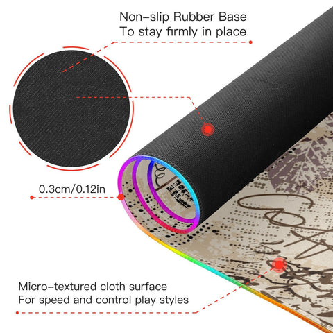 Coffee Wireless Charging Mouse Pad for Mobile Phone Extra Large Gaming Mousepad with 13 Lighting Modes Extended Desk Mat for Gaming MacBook PC Laptop Desk Home Office Coffee Wireless Charging Mouse Pad for Mobile Phone Extra Large Gaming Mousepad with 13 Lighting Modes Extended Desk Mat for Gaming MacBook PC Laptop Desk Home Office