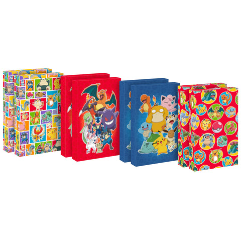 Hallmark Pokémon Medium Gift Boxes with Lids (8 Shirt Boxes, 4 Designs) for Kids, Parties, Back to School, Christmas Hallmark Pokémon Medium Gift Boxes with Lids (8 Shirt Boxes, 4 Designs) for Kids, Parties, Back to School, Christmas