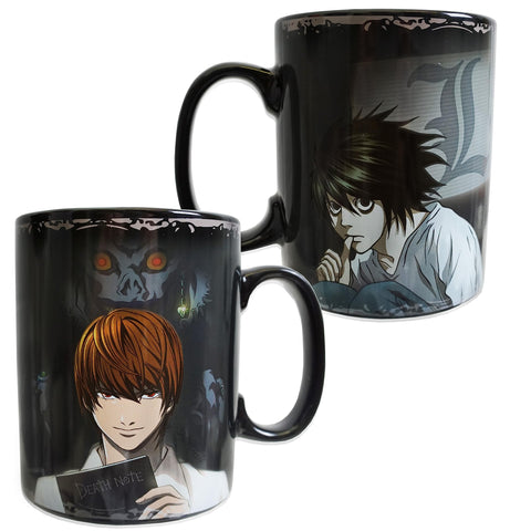 ABYstyle - Death Note - Colour Changing Mug - 460 ml - Kira & L, Multicoloured, Z105510 ABYstyle - Death Note - Colour Changing Mug - 460 ml - Kira & L, Multicoloured, Z105510