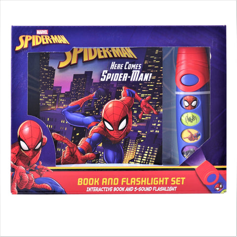 Marvel - Spider-man Little Flashlight Adventure Pop-Up Board Sound Book - Play-a-Sound - PI Kids Marvel - Spider-man Little Flashlight Adventure Pop-Up Board Sound Book - Play-a-Sound - PI Kids