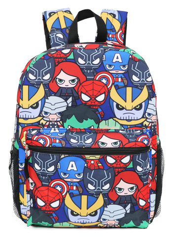 Marvel Kawaii Avengers Superheroes Boy's 16 Inch Lightweight Backpack (Superheroes Kawaii) Marvel Kawaii Avengers Superheroes Boy's 16 Inch Lightweight Backpack (Superheroes Kawaii)