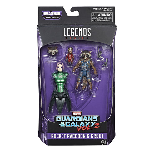 Marvel Guardians of the Galaxy Legends Series Rocket Raccoon and Baby Groot, 6-Inch Marvel Guardians of the Galaxy Legends Series Rocket Raccoon and Baby Groot, 6-Inch
