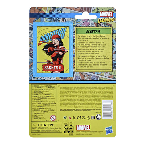 Marvel Hasbro Legends 3.75-inch Retro 375 Collection Elektra Action Figure Toy Marvel Hasbro Legends 3.75-inch Retro 375 Collection Elektra Action Figure Toy