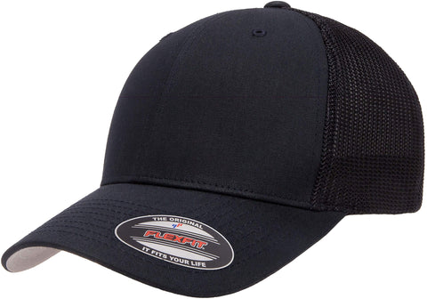 Flexfit Men's one_Size Trucker Cap, Black, Alpha Flexfit Men's one_Size Trucker Cap, Black, Alpha