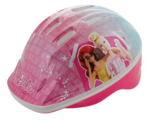Barbie Kids Bike Helmet Officially Licensed Character Design Robust EPS Inner Material, Adjustable Size, Ventilated Shell for Cooling Suitable for Head Sizes 48-52cm