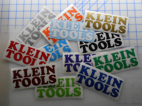 Vinyl Decal - Compatible with KLEIN TOOLS products (3"x1.25", Orange)
