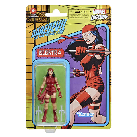 Marvel Hasbro Legends 3.75-inch Retro 375 Collection Elektra Action Figure Toy Marvel Hasbro Legends 3.75-inch Retro 375 Collection Elektra Action Figure Toy