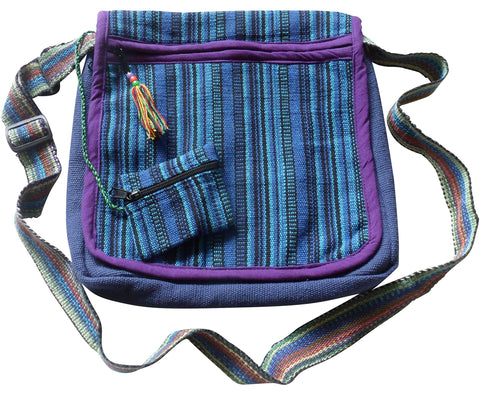 FAIR TRADE COTTON GHERI BEACH TRAVEL HIPPY BOHO FESTIVAL SHOULDER BAG & PURSE (Navy & Multi)(Size:M) FAIR TRADE COTTON GHERI BEACH TRAVEL HIPPY BOHO FESTIVAL SHOULDER BAG & PURSE (Navy & Multi)(Size:M)