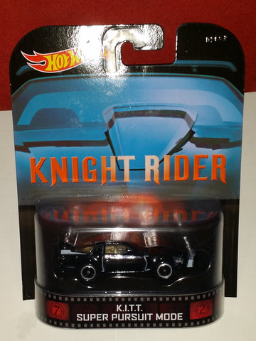 K.I.T.T. Super Pursuit Mode Knight Rider Hot Wheels 2014 Retro Series Die Cast Vehicle K.I.T.T. Super Pursuit Mode Knight Rider Hot Wheels 2014 Retro Series Die Cast Vehicle