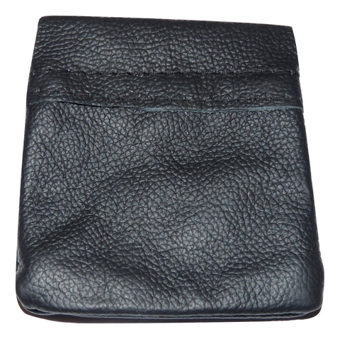 Soft Leather Snap Top Coin Purse (Black) Soft Leather Snap Top Coin Purse (Black)