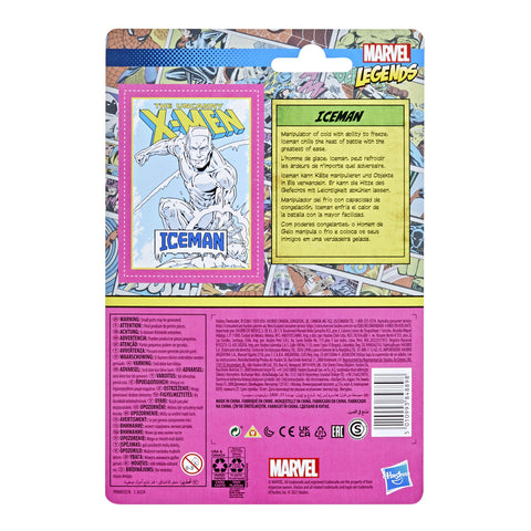 Marvel Hasbro Legends 3.75-inch Retro 375 Collection Iceman Action Figure Toy, Blue Marvel Hasbro Legends 3.75-inch Retro 375 Collection Iceman Action Figure Toy, Blue