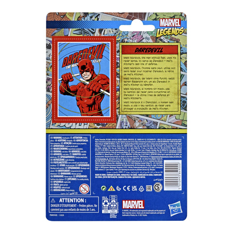 Marvel Hasbro Legends 3.75-inch Scale Retro 375 Collection Daredevil Action Figure Toy Marvel Hasbro Legends 3.75-inch Scale Retro 375 Collection Daredevil Action Figure Toy