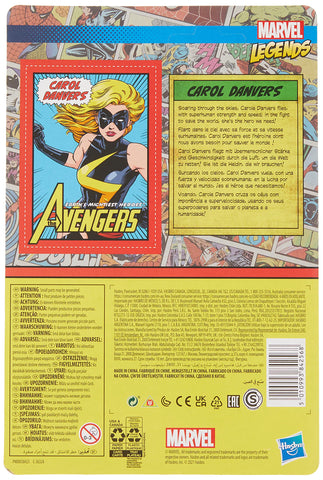 Marvel Hasbro Legends Series 3.75-inch Retro 375 Collection Carol Danvers Action Figure Toy Marvel Hasbro Legends Series 3.75-inch Retro 375 Collection Carol Danvers Action Figure Toy