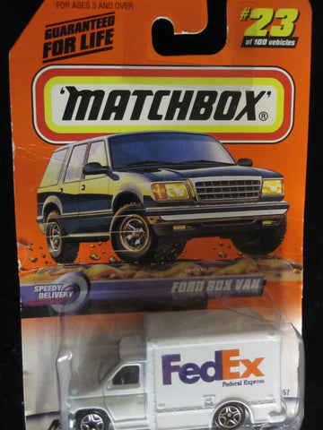 Matchbox Fed Ex Delivery Ford Box Van Speedy Delivery Series #23 Matchbox Fed Ex Delivery Ford Box Van Speedy Delivery Series #23