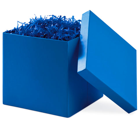 Hallmark Medium Gift Box with Lid and Shredded Paper Fill (Royal Blue 7 inch Box) for Birthdays, Graduations, Anniversaries, Father's Day, Christmas, Valentine's Day, All Occasion Hallmark Medium Gift Box with Lid and Shredded Paper Fill (Royal Blue 7 inch Box) for Birthdays, Graduations, Anniversaries, Father's Day, Christmas, Valentine's Day, All Occasion