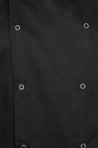 Professional Chef Jacket - Short Sleeve - Unisex - Modern Fit - White, Black & Grey Available - Sizes XS to 4XL (Black, M)