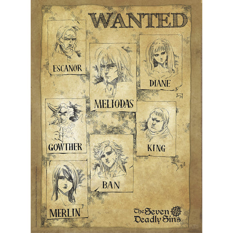 ABYstyle - The Seven Deadly Sins Poster, Wanted, 52 x 38 cm ABYstyle - The Seven Deadly Sins Poster, Wanted, 52 x 38 cm
