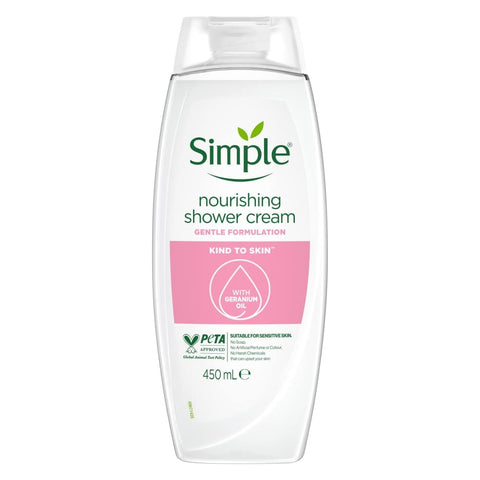 Simple Kind to Skin Shower Cream Nourishing 450 ml