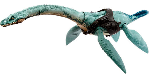Mattel Jurassic World Gigantic Trackers Dinosaur Toy, Elasmosaurus Action Figure with Movement & Tracking Accessory, 14-in Long Mattel Jurassic World Gigantic Trackers Dinosaur Toy, Elasmosaurus Action Figure with Movement & Tracking Accessory, 14-in Long
