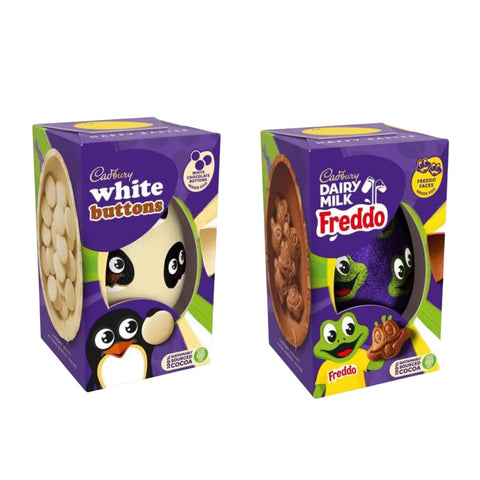 Easter Eggs Easter Chocolate Gift Hamper - Chocolate Easter Gifts For Kids Dairy Milk Easter Egg, Easter Egg, Mini Eggs, Creme Eggs & Chocolate Bars (FREDDO & WHITE)