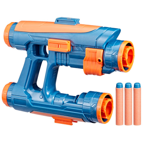 Marvel Studios' Guardians of The Galaxy Vol. 3 Nerf Star-Lord Quad Blaster, 3 Nerf Darts, Role Play Super Hero Toys, 5+ Marvel Studios' Guardians of The Galaxy Vol. 3 Nerf Star-Lord Quad Blaster, 3 Nerf Darts, Role Play Super Hero Toys, 5+