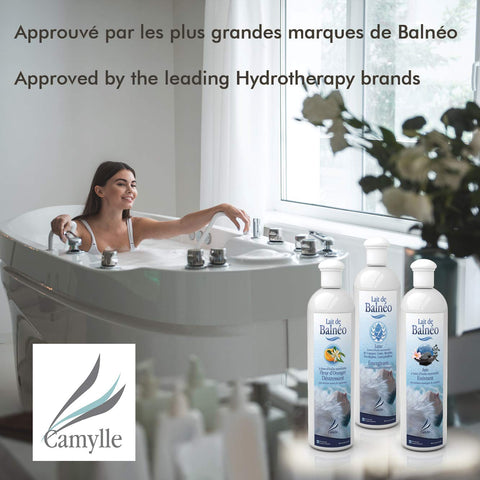 Camylle - Whirlpool Bath Milk Asie - Emulsion of Essential Oils for Hydrotherapy Baths, Bubble Baths and Foot Spas - Exhilarating with acidulous and Mystic Aromas - 250ml